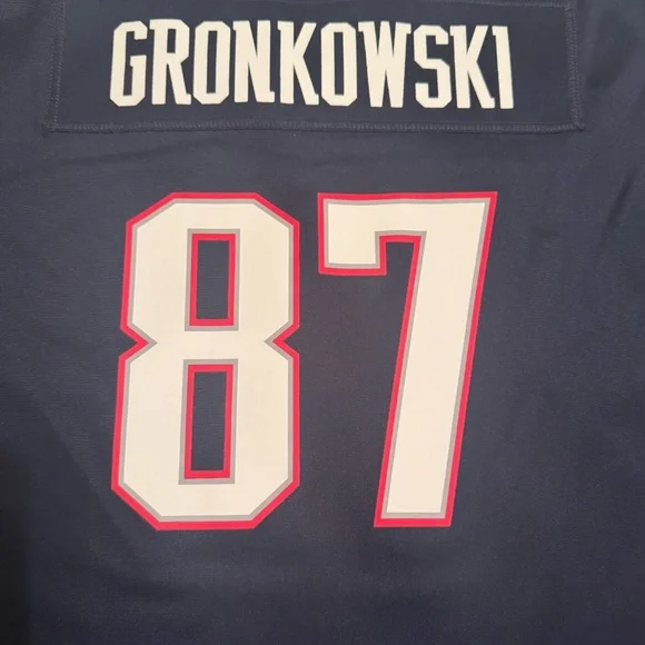 Official NFL Patriots #87 Gronkowski “Gronk” jersey. Size XXL - Picture 6 of 9